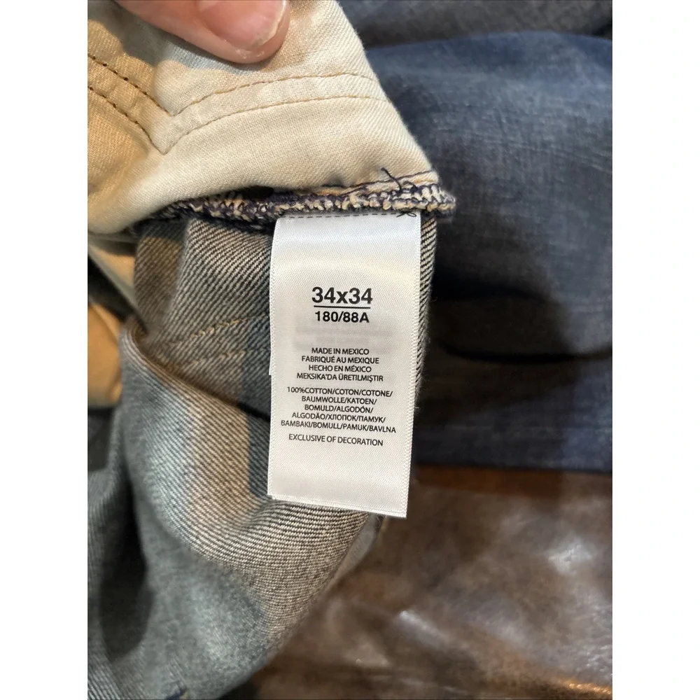Polo Ralph Lauren Hampton Relaxed Straight Jeans Mens 34x34 Old Money